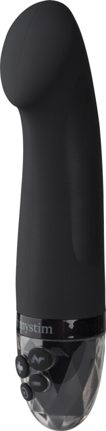 Right On Ron Oppladbar eStim Vibrator - Svart