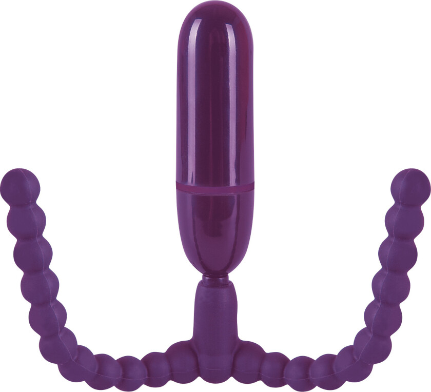 Kjønnsleppespreder med G-punkts Vibrator     - Lilla