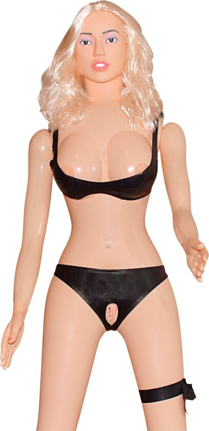 Natalie Love Doll Oppblåsbar Dukke med Vibrator - Beige