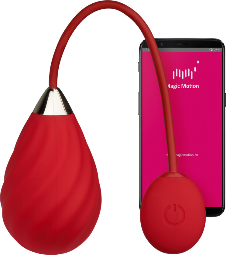 Magic Sundae Vaginakule med App - Rød