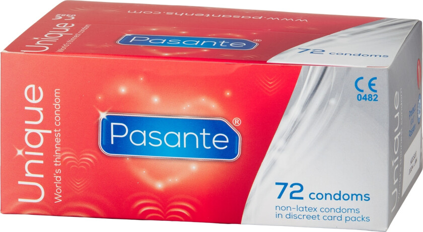 Unique Lateksfrie Kondomer 72 stk - Klar