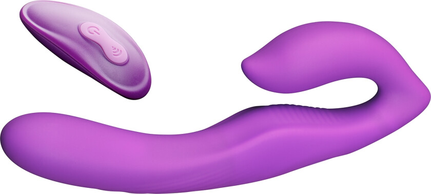 Fantasy for Her Strapless Strap-on med Vibrator - Lilla