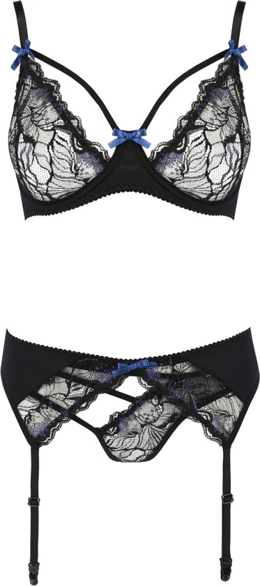 Keith BH og Hofteholdersett - Svart - S/M