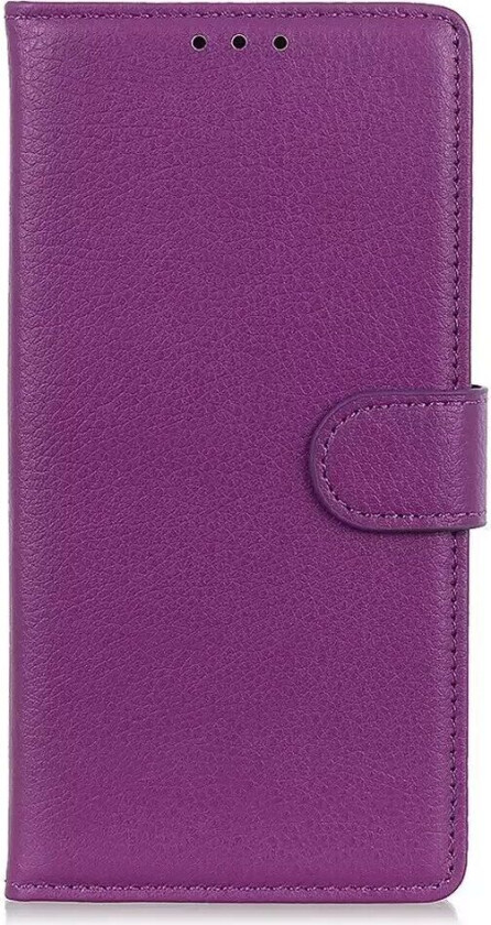 Samsung Galaxy A24 Litchi Skinn Deksel m. Lommebok - Lilla