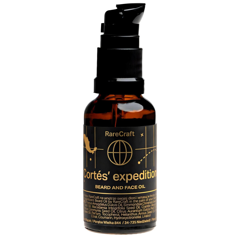 The Cortes Expedition Rarecraft Skjeggolje 30ml