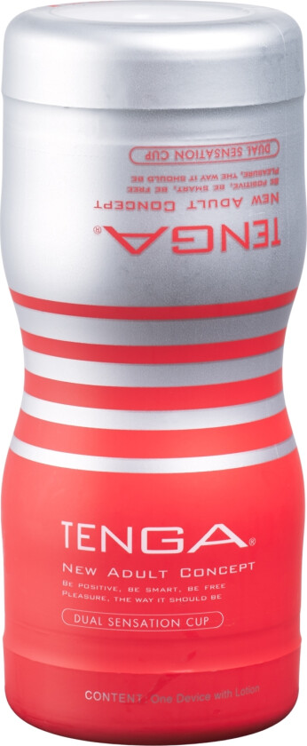 Dual Sensation Cup Masturbator     - Hvit