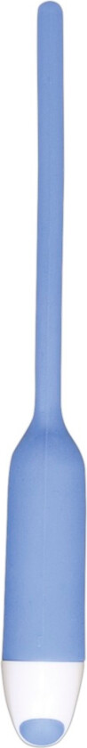 Dilator i silikon med vibrator - Blå