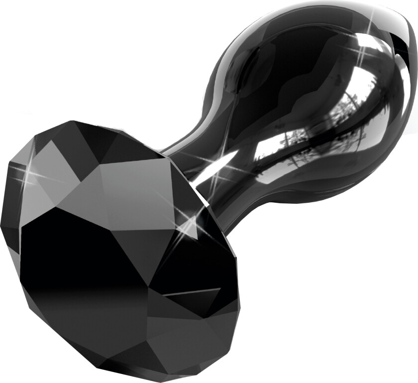 No 78 Glass Buttplugg - Svart