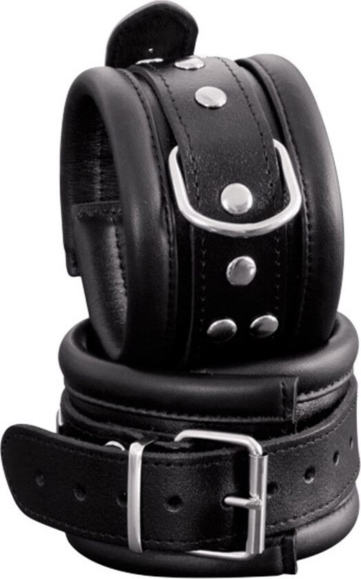 Lær Håndleddmansjetter - Svart