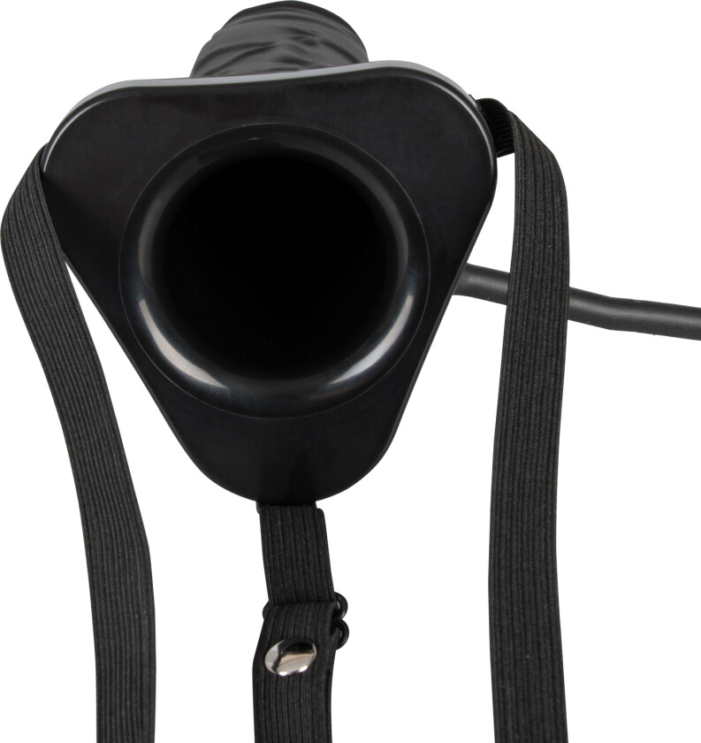 Oppblåsbar Strap-on - Svart