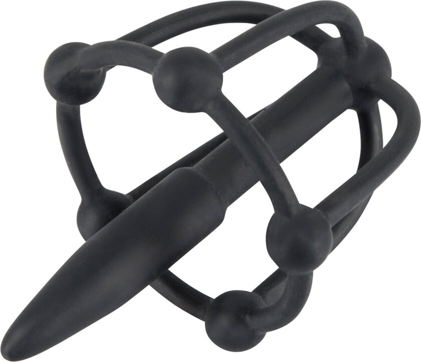 Penisplugg med Glansbur - Svart