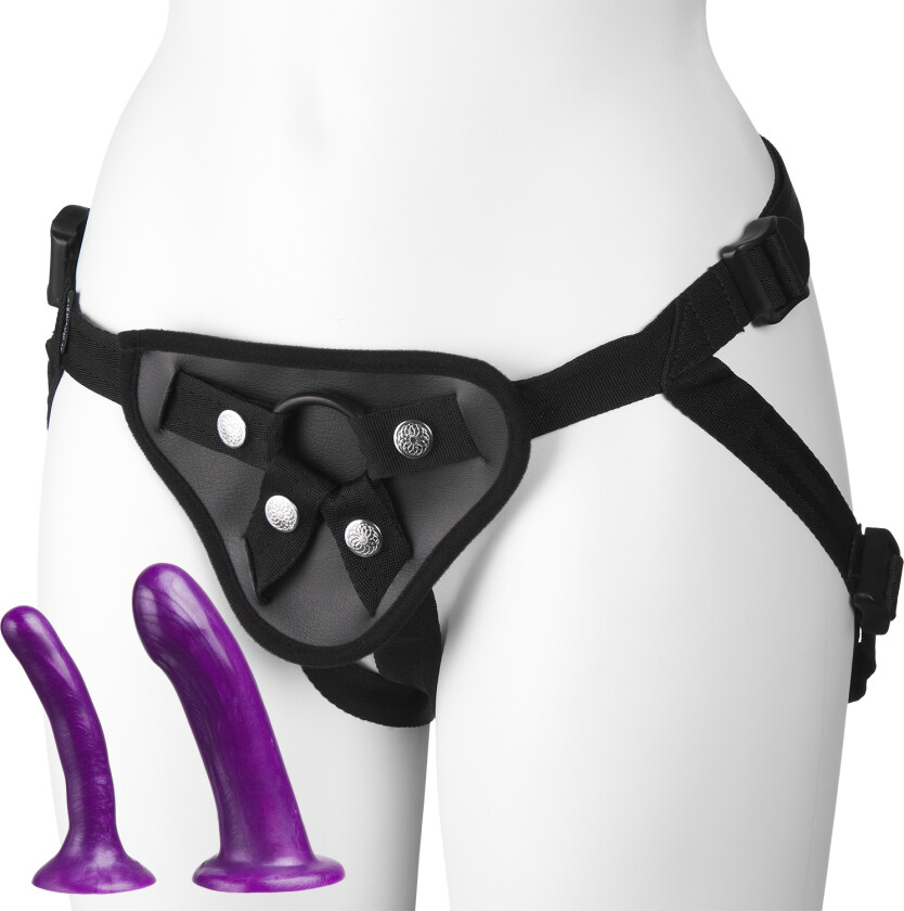 Anal Explorer Kit Strap-on-sett - Lilla