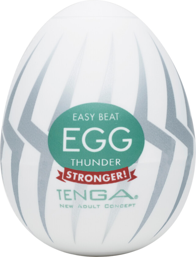 Egg Thunder Onani Masturbator     - Hvit