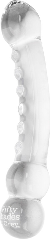 Massasjedildo i Glass - Klar