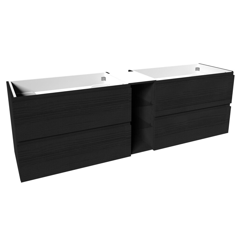 Bilde av VikingBad Mie Servantskap fingergrep hylle - Sort Eik