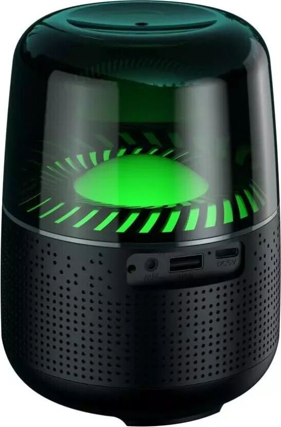 F37 Bluetooth Høyttaler m. LED & AUX - Svart