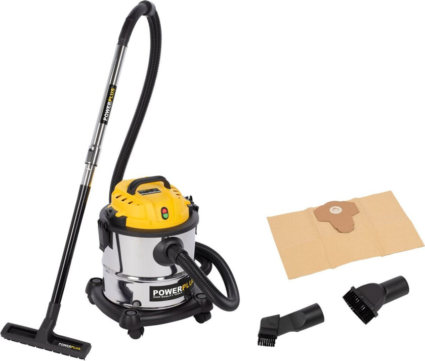 Støvsuger våt/tørr 1200 watt 20 liter