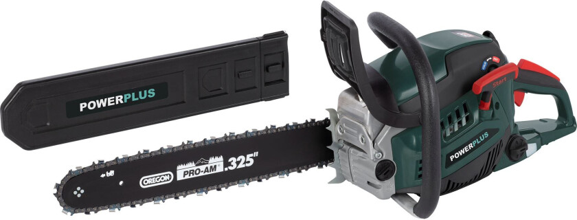 POWPG20130 Bensindrevet motorsag 45,4 cc - 450 mm Powerplus
