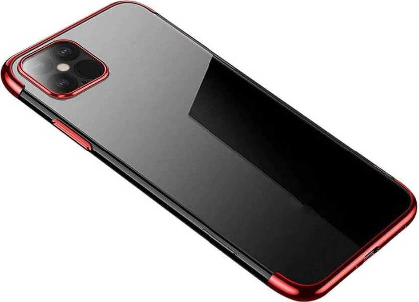 Clear Color deksel til iPhone 12 mini - rød