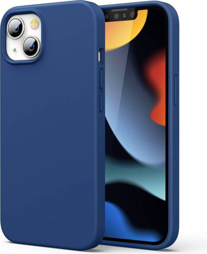 iPhone 13 6.1" beskyttende silikondeksel - blå