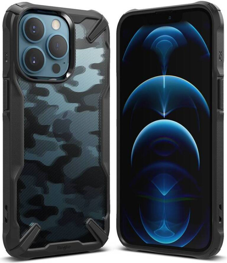Ringke Fusion X iPhone 13 Pro ekstra beskyttelsesdeksel - Svart camo
