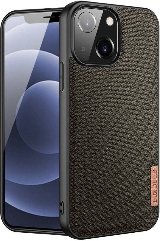 Fino iPhone 13 6,1" deksel med vevd overflate - grønn