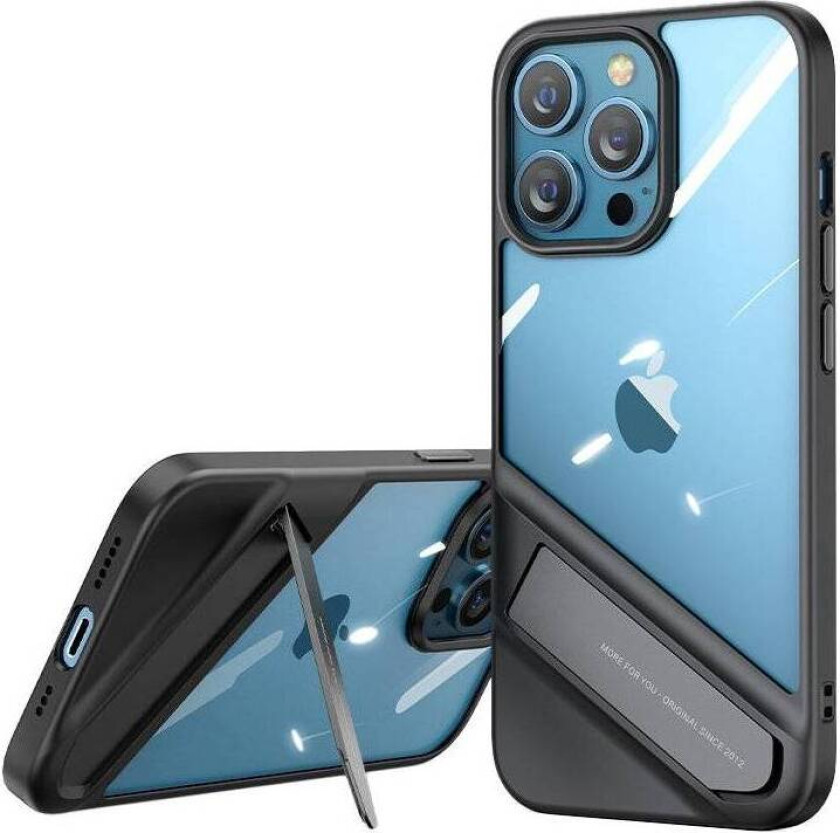 Fusion iPhone 13 Pro 6.1" deksel med stativ - gjennomsiktig