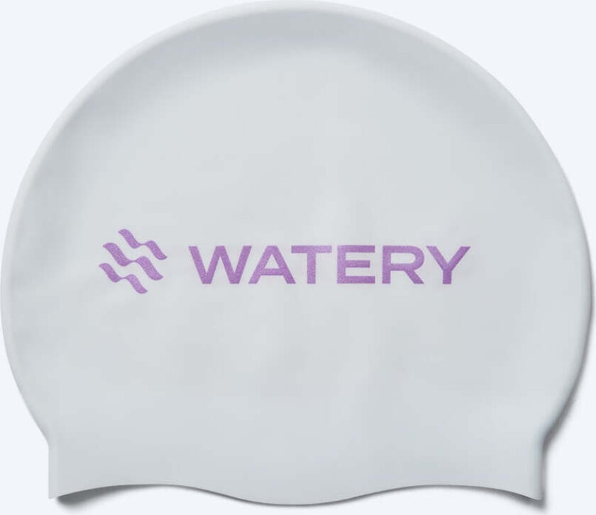 badehette - Signature Metallic - Hvit/lilla