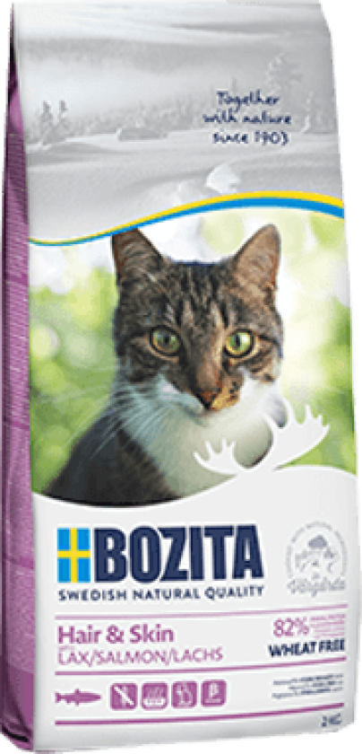 Bozita pels og hud. hvetefri-Laks - 400 gram