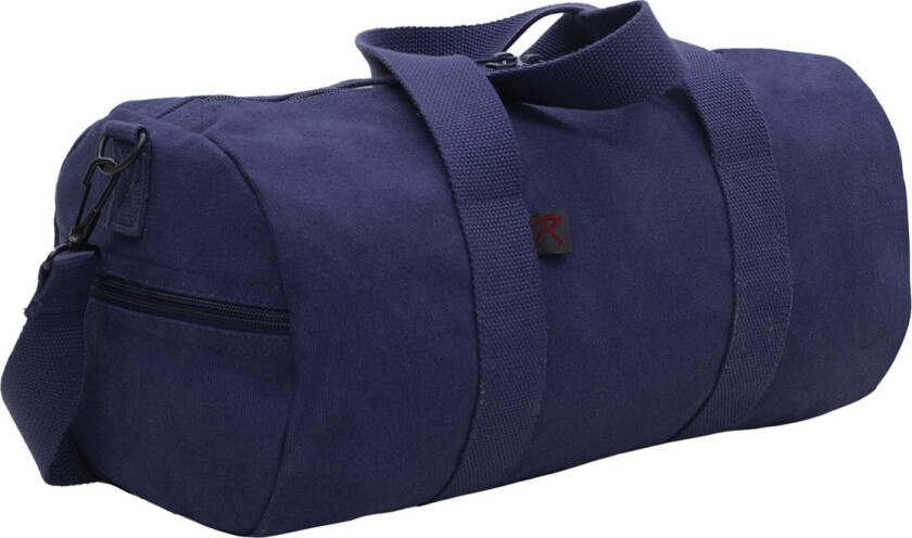 Canvas Shoulder Duffle Bag - 19 Inch Navy Blue