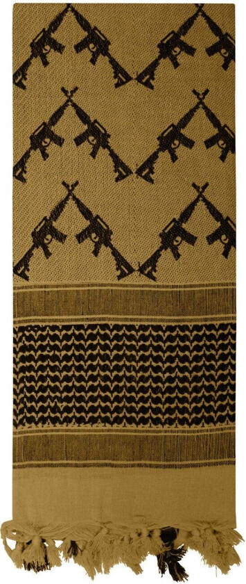 Deluxe Partisan Scarf with Crossed Carbines Coyote brown