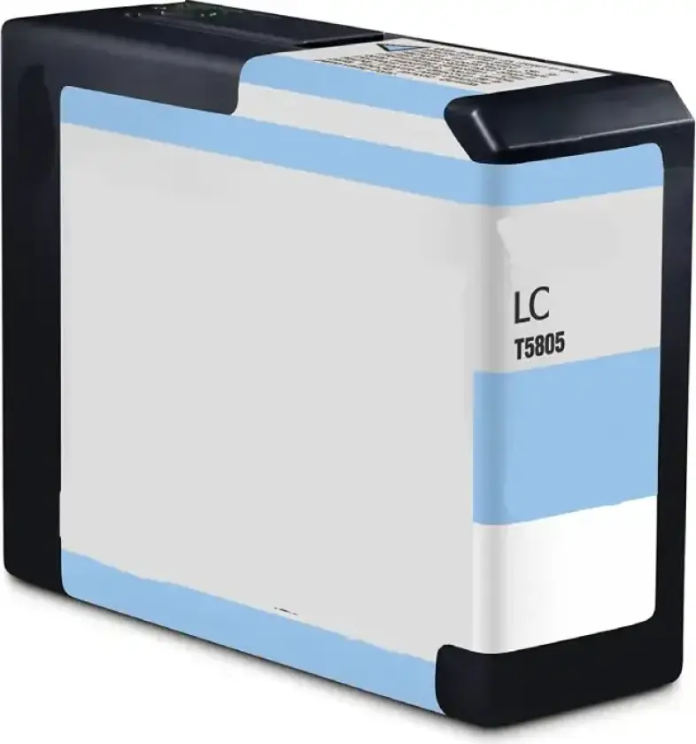 T580 LC blekkpatron - C13T580500 Kompatibel - Lys Cyan 80 ml