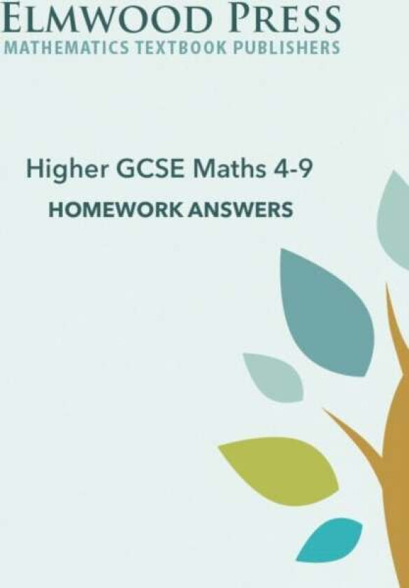 Higher GCSE Maths 4-9 Homework Answers av Michael White