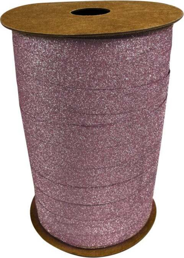 Gavebånd 100m x 10xm Rosa Glitter