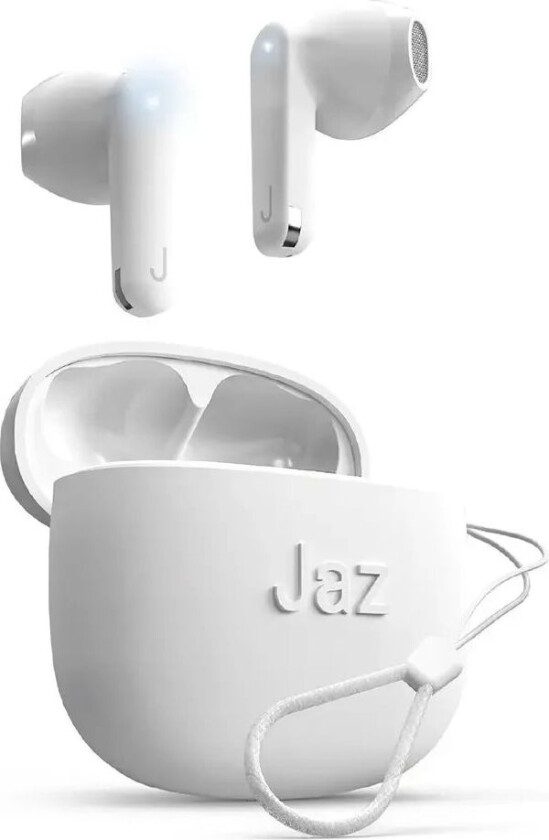 Jaz Amber True Wireless In-Ear Bluetooth Hodetelefoner med Stropp - Hvit