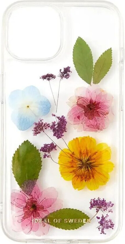 iPhone 15 iDeal Of Sweden Clear Deksel - Summer Blossom