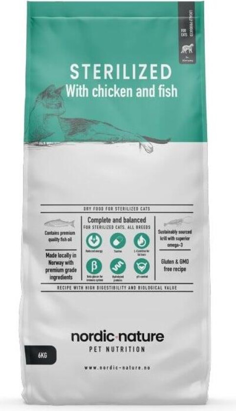 Sterilized Tørrfôr til katt 2,5 kg