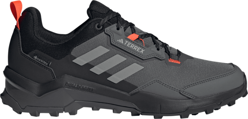 Men's TERREX AX4 GORE-TEX Hiking Shoes Grey Six/Grey Four/Solar Red 45 1/3, Grey Six/Grey Four/Solar Red