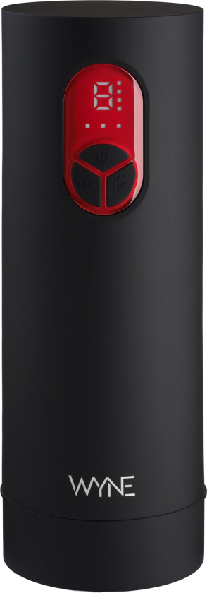 07 Vibrating and Sucking Masturbator - Svart