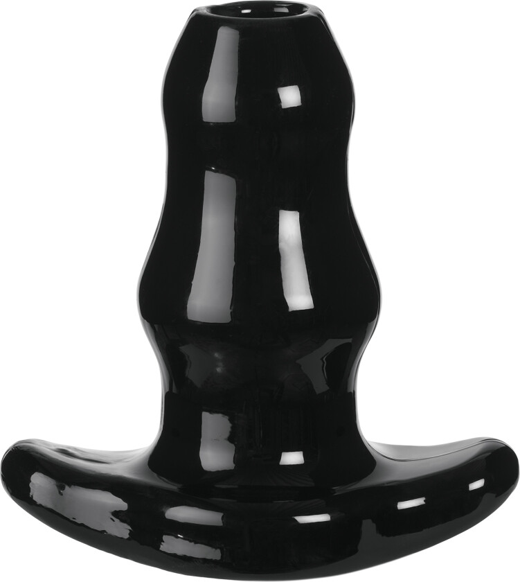 Double Tunnel Plug Medium - Svart