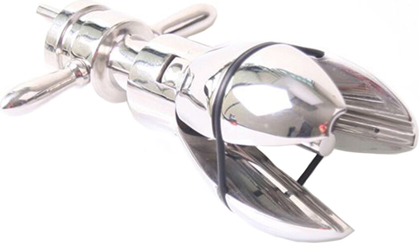 Buttlock Metallanalplugg - Sølv