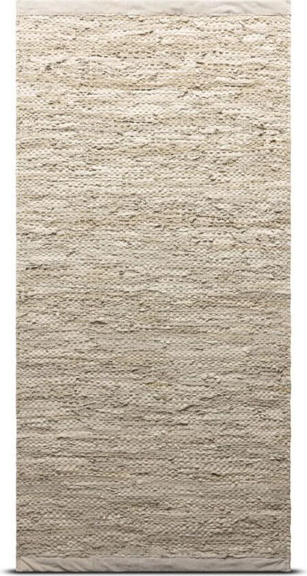 Leather gulvteppe 140x200 cm beige