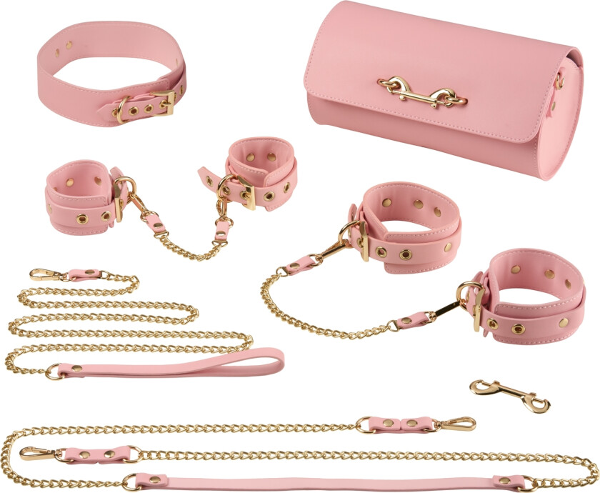 Kiotos Leather BDSM Deluxe Bondagesett - Rød