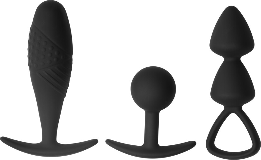 Basel Anal Fantasy Medium Butt Plug Kit - Svart