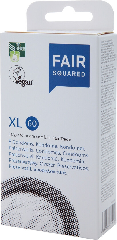 XL 60 Veganske Kondomer 8 stk   - Klar