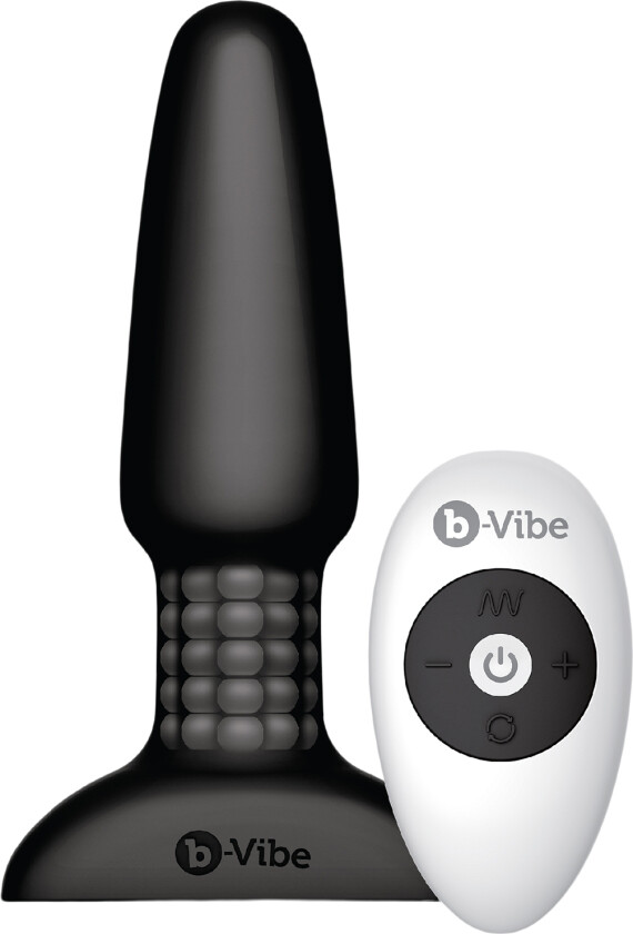 B-Vibe Fjernstyrt Rimming Plug - Svart