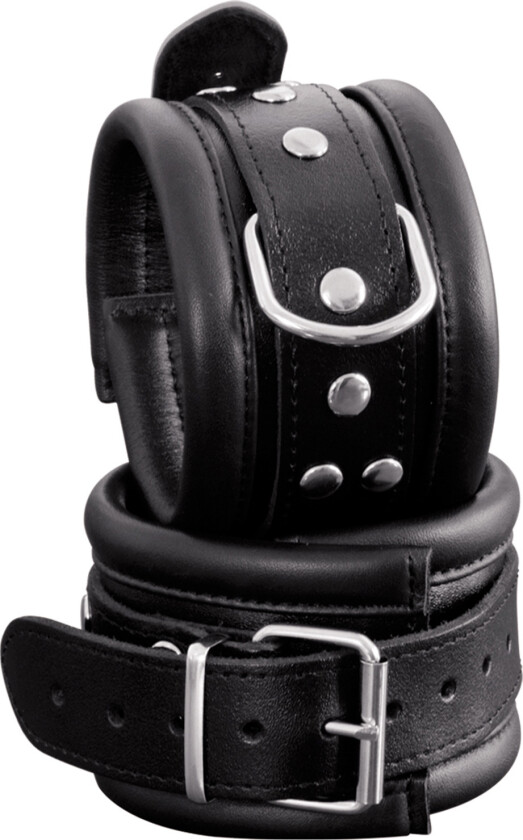 Lær Ankelmansjetter - Svart