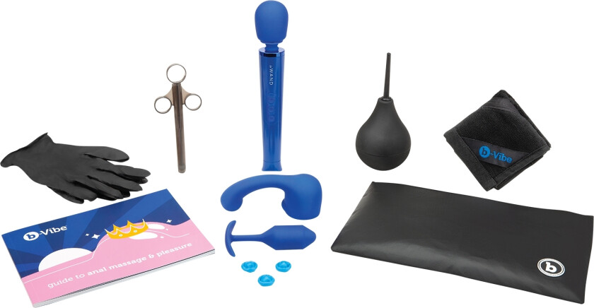 B-Vibe x Le Wand Anal Massage og Education Sett - Blå
