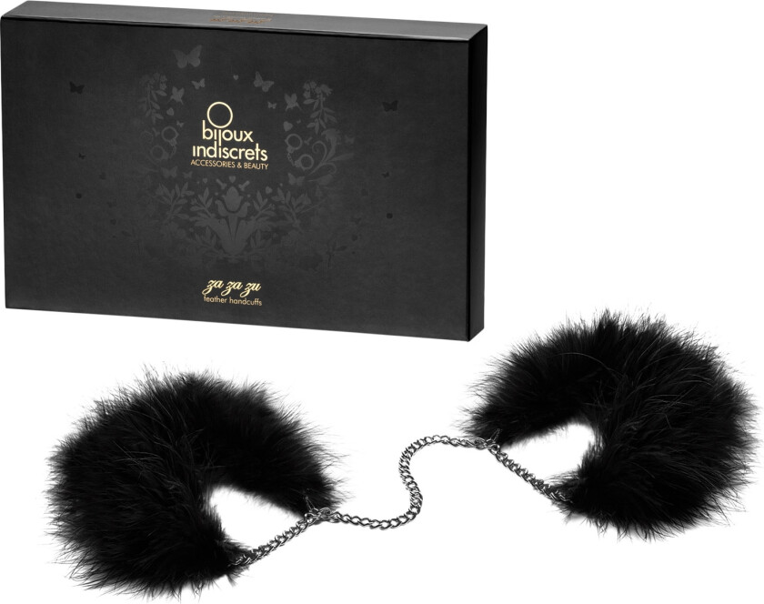 Bijoux Za za zu Håndjern med Fjær - Svart