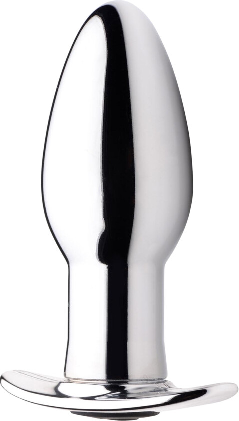 Chrome Blast Liten Analplugg med Fjernkontroll - Mørk grå